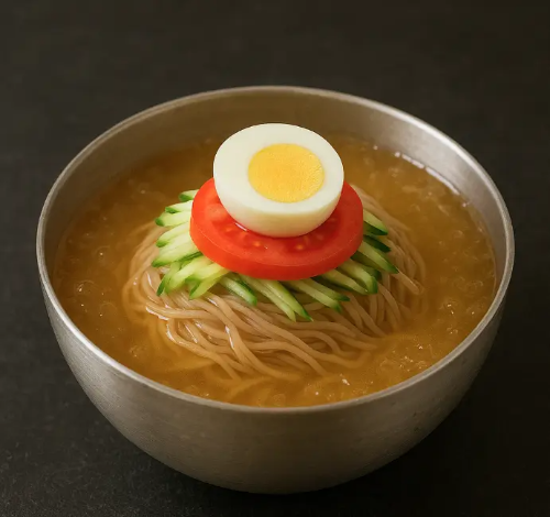 냉면-오이-토마토-계란-물냉면