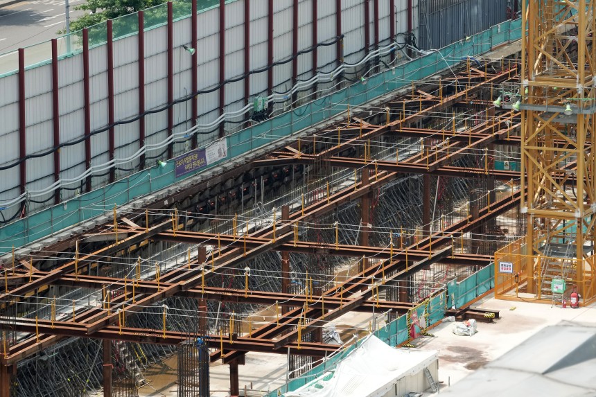 서울 시내 공사 현장.