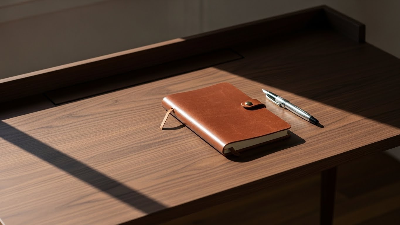 복잡한 생각을 정리하고 맑은 정신으로 하루를 설계하는 정갈한 업무 공간