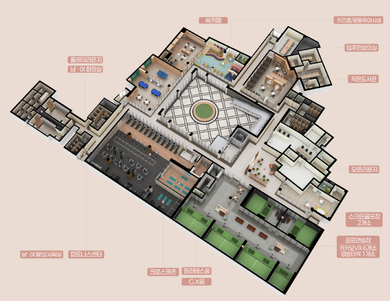 부산 에코델타시티 대방 엘리움 커뮤니티