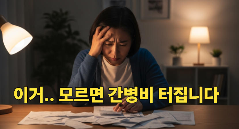 간병비 부담 고민 모습