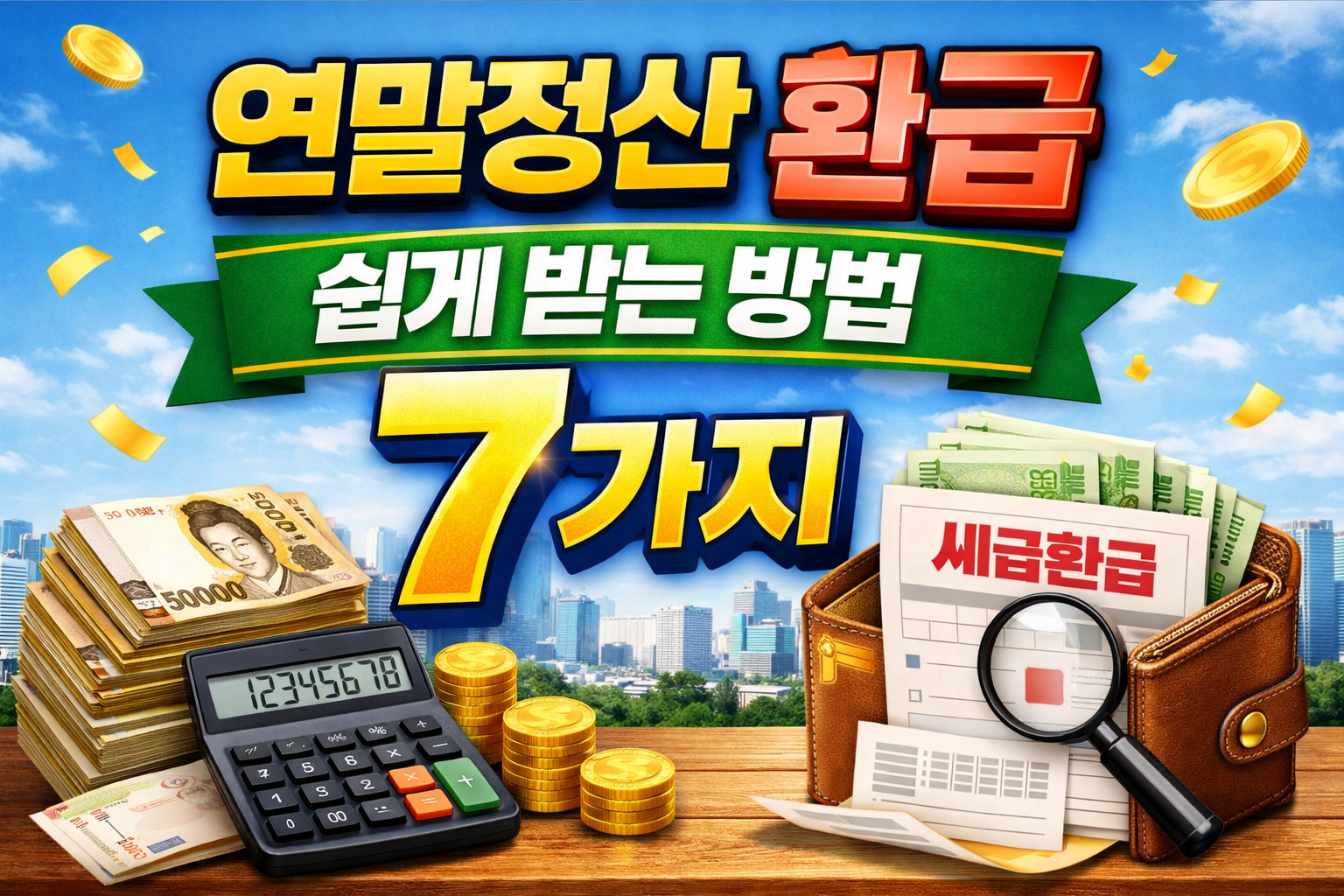 2026 연말정산 환급 쉽게 받는 방법 7가지