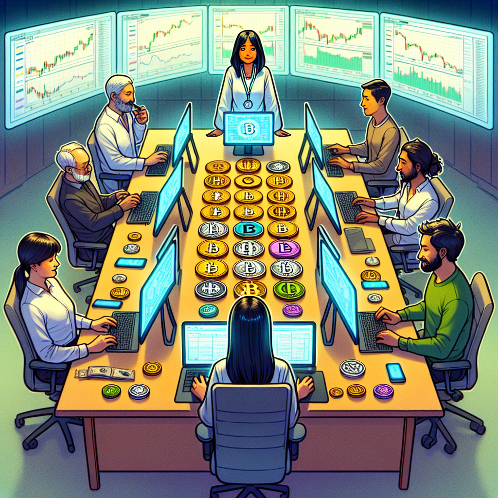 비트코인과 알트코인에 대해 토론하는 모습