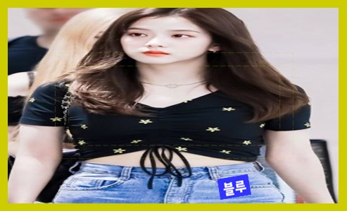 힙한 패션 크롭 톱