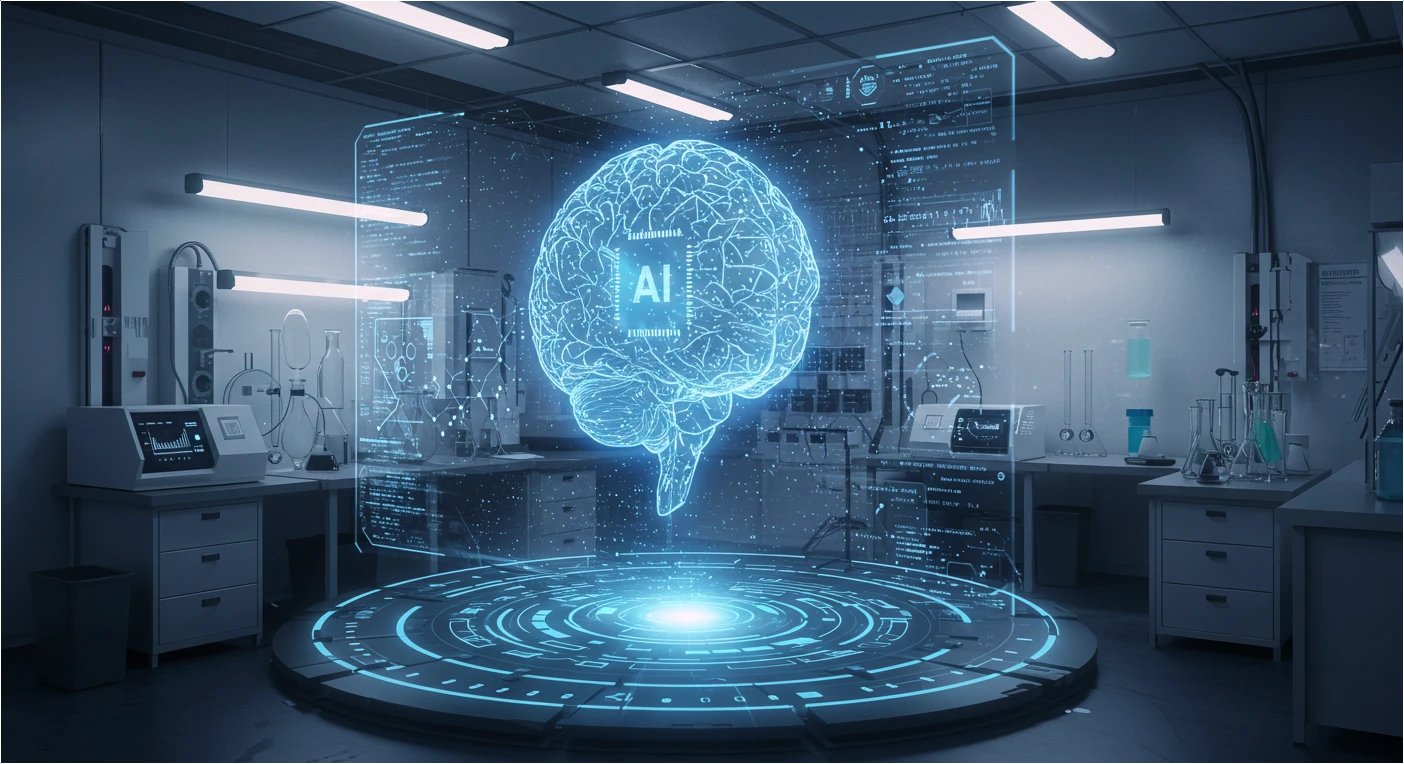 AI 알고리즘 생성, 코드 진화, DeepMind AlphaEvolve가 디지털 뇌 형태로 코드를 실시간 구성하는 모습