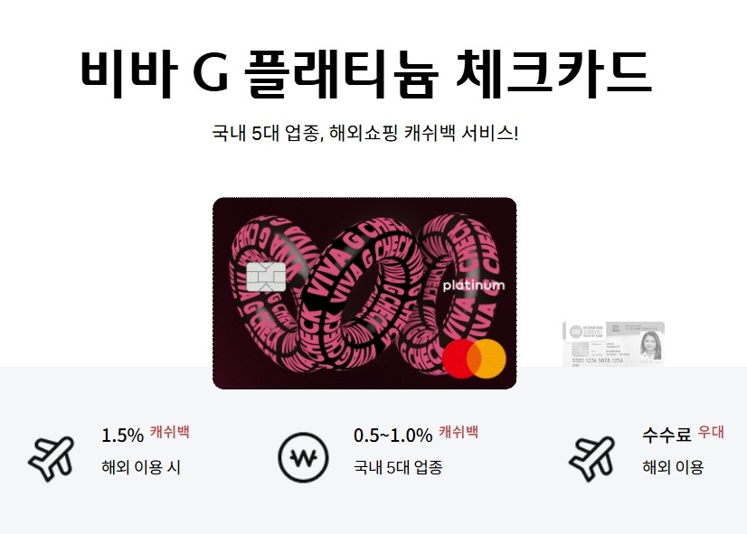 비바 G 플래티늄 체크카드