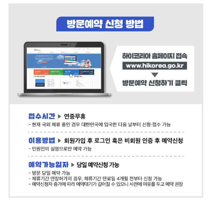 하이코리아 방문예약 바로가기