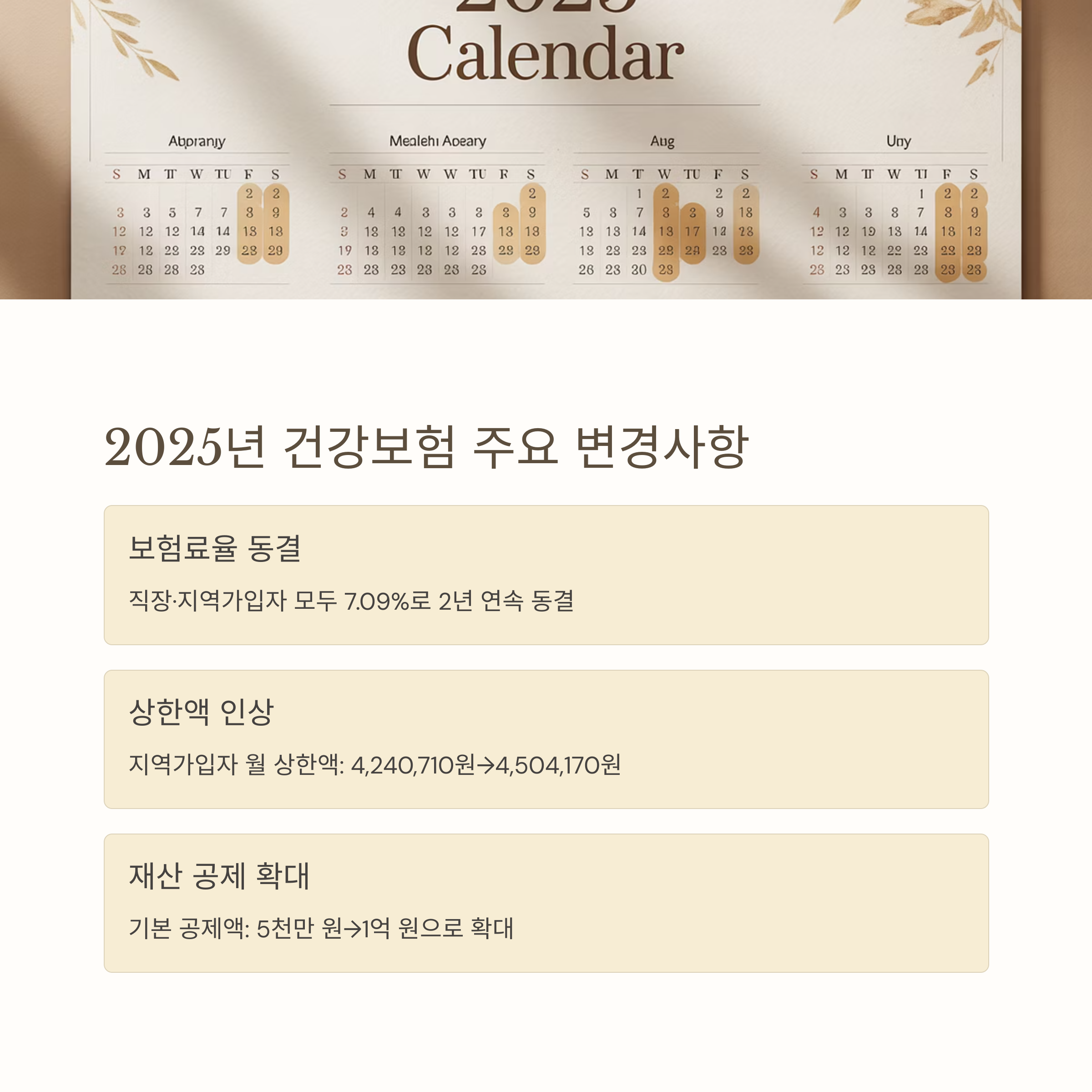 2025년 퇴직 후 건강보험료1