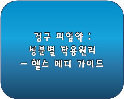 경구 피임약 성분 포스팅 로고