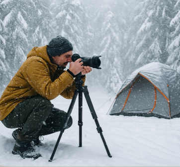 동계 겨울 캠핑 관련 사진