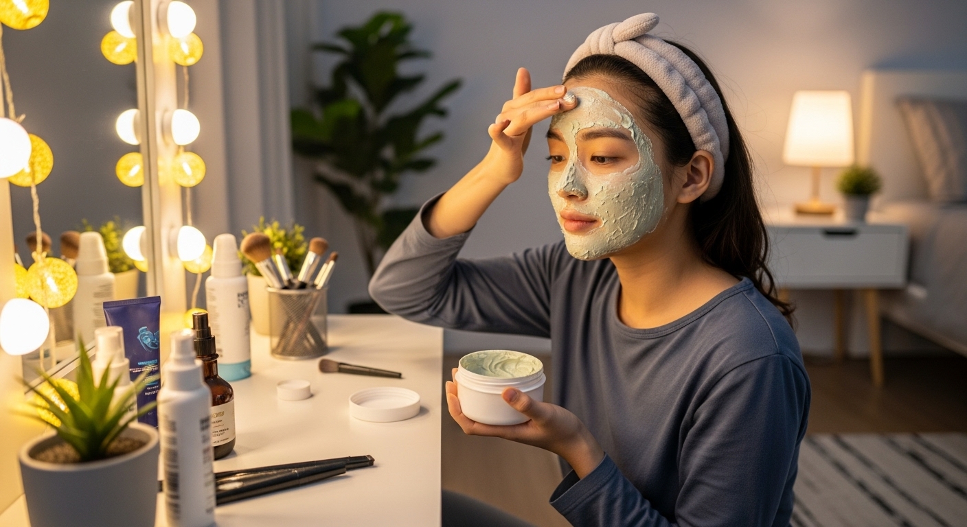 하루 종일 쌓인 자외선 잔여물&middot;피지&middot;노폐물을 제거하기 위해, 워시오프 팩클렌저를 사용해 첫 세안을 대체하세요. 1분 유화 후 부드럽게 마사지하면, 클렌징과 동시에 팩 효과로 피부 속 깊은 곳까지 깨끗해집니다. 이어서 리프팅&middot;탄력 세럼으로 피부 장벽을 재생&middot;강화하고, 히알루론산 수분 크림으로 차가운 밤공기에 대비한 강력 보습막을 구축합니다.