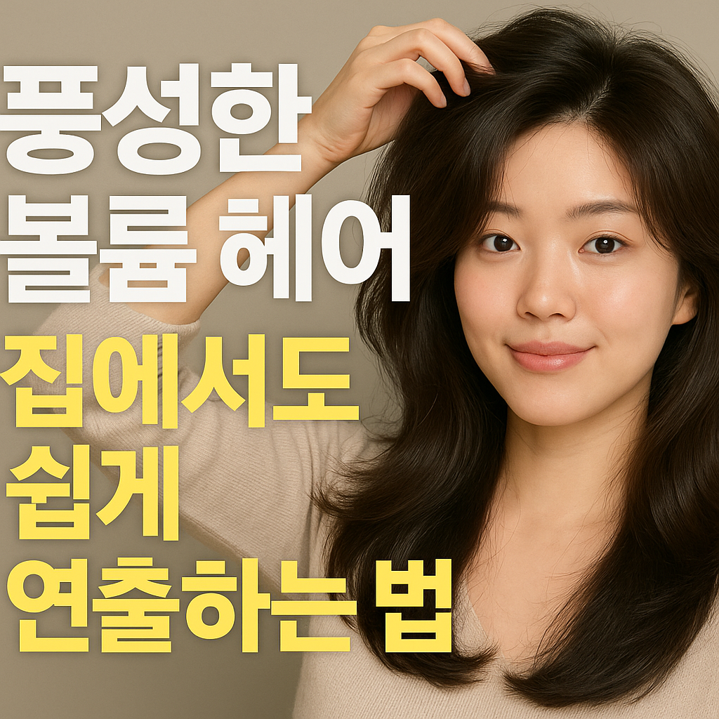 풍성한 볼륨 헤어