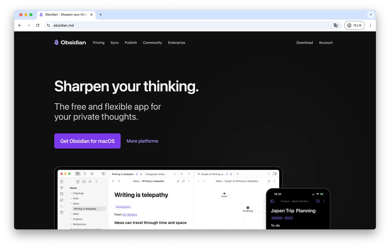 옵시디언 사이트