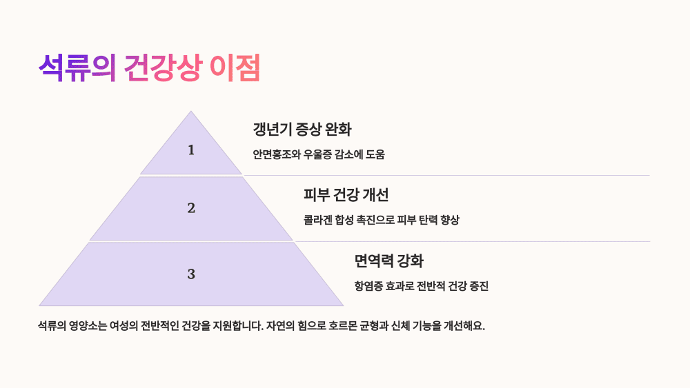 석류의 건강상 이점