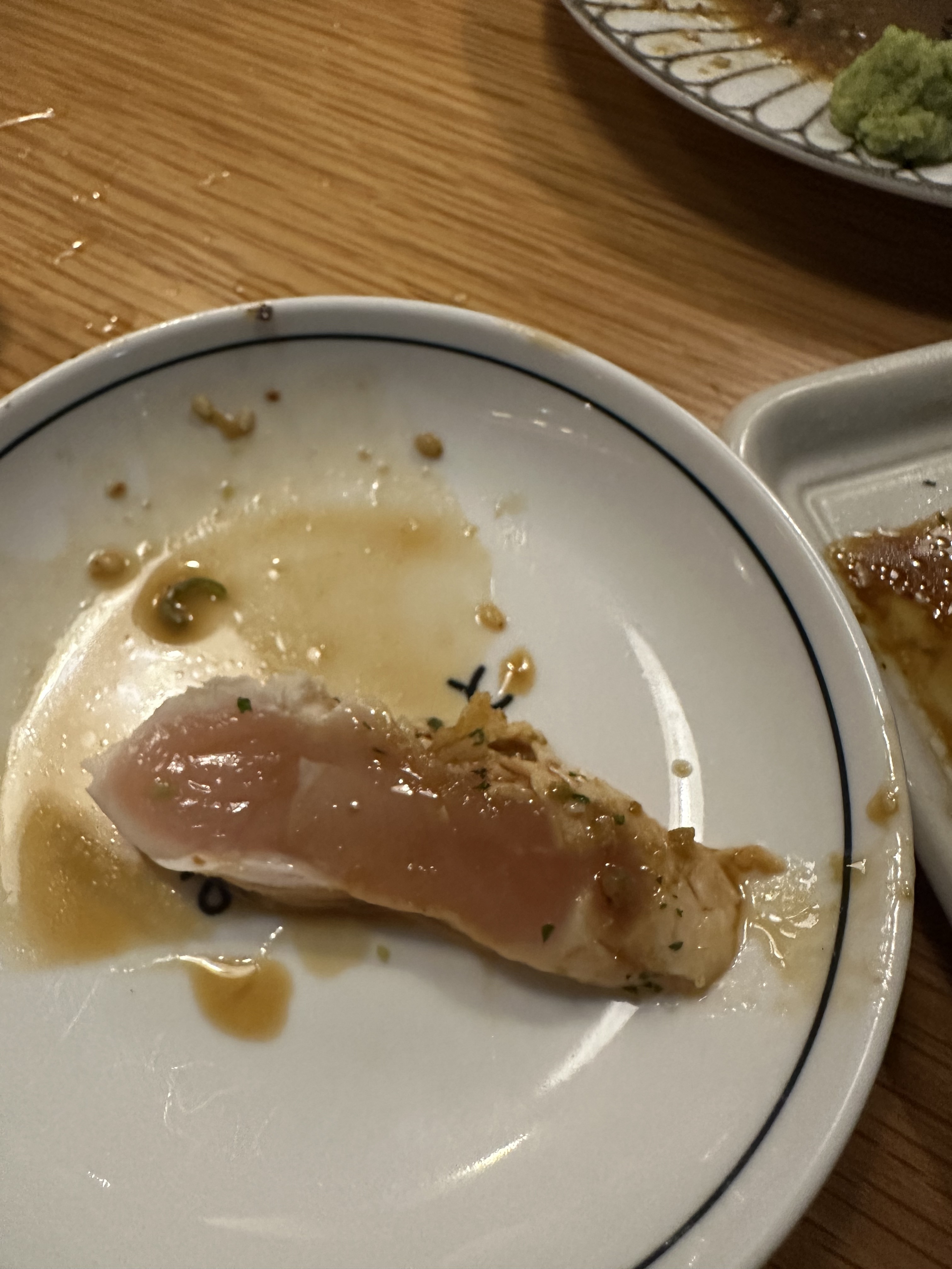 타다끼 느낌의 닭 사시미