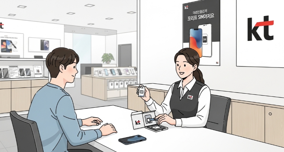 KT대리점 스마트폰 유심 교체