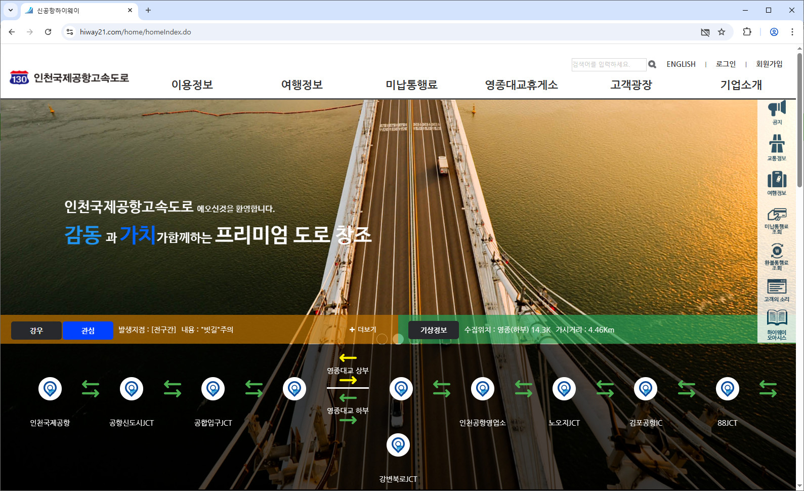 인천국제공항-고속도로-통행료