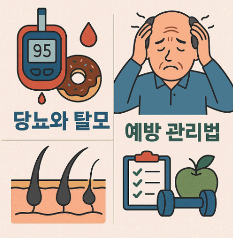 당뇨와 탈모의 상관관계 및 예방 관리법