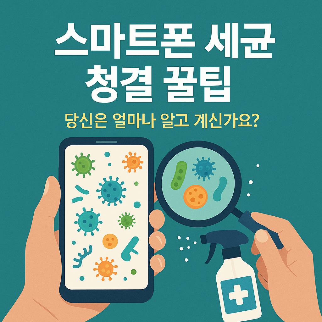 스마트폰 세균 청결 꿀팁