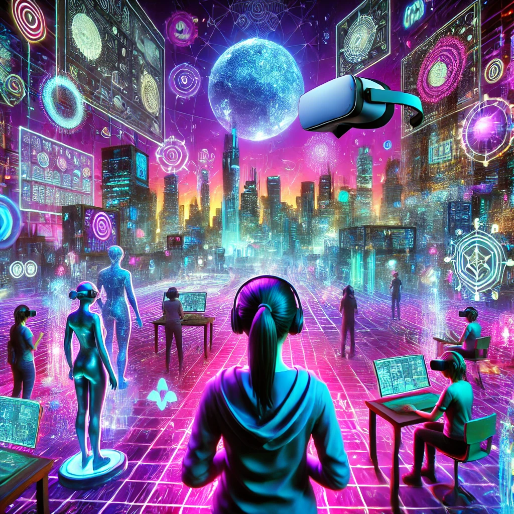 메타버스 속 세상의 모습 가상 이미지