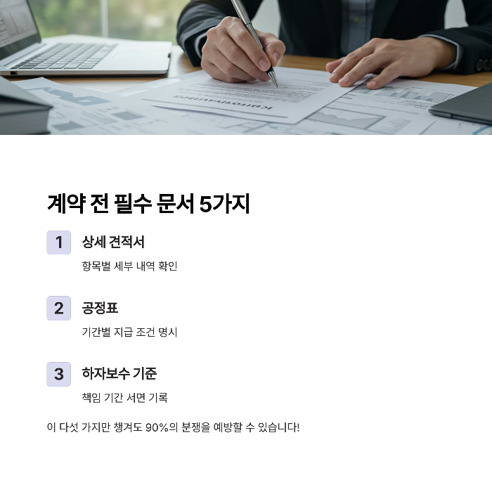 계약 전 꼭 챙겨야 할 5가지 문서