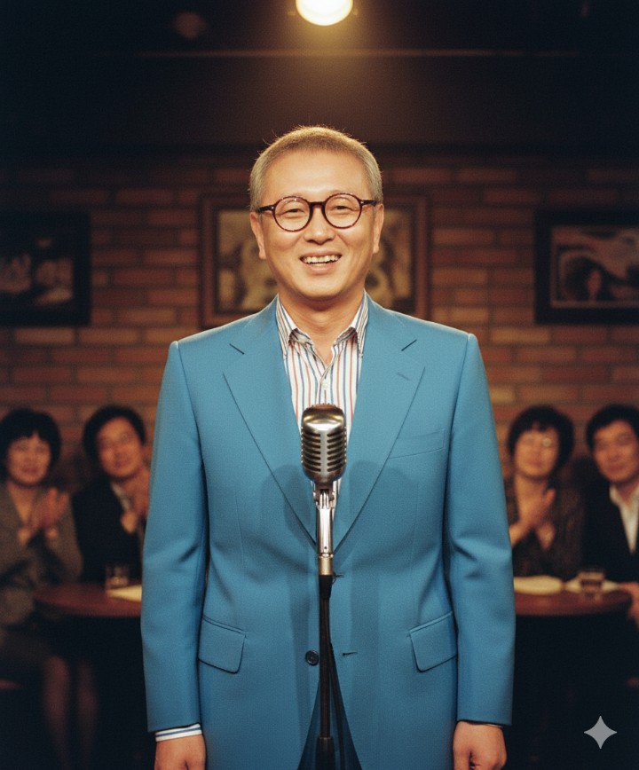 젊은 시절 전유성 씨의 유쾌한 모습