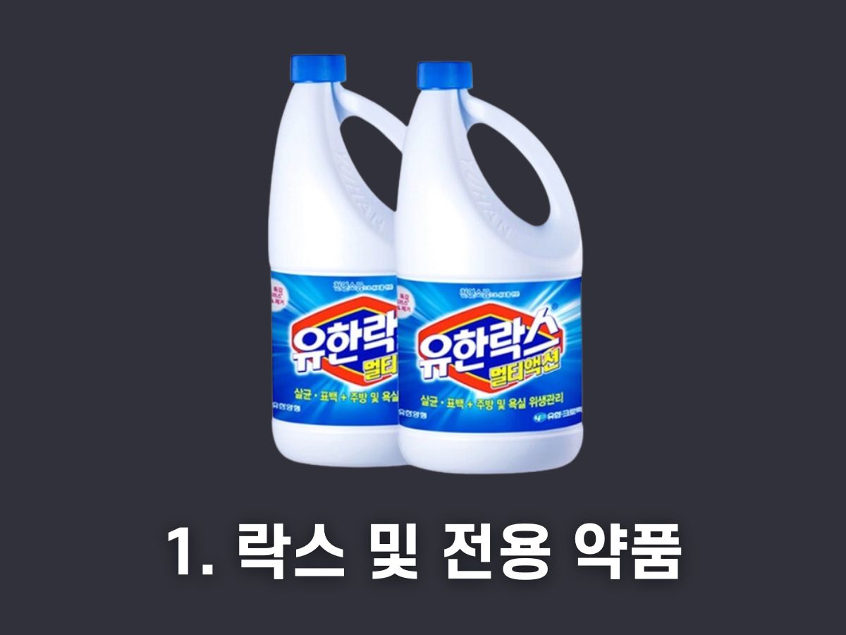 락스 및 전용 약품