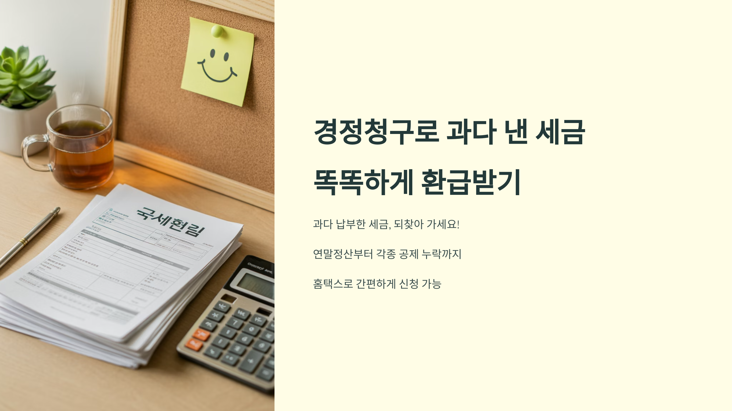 경정청구로 과다 낸 세금 똑똑하게 환급받기