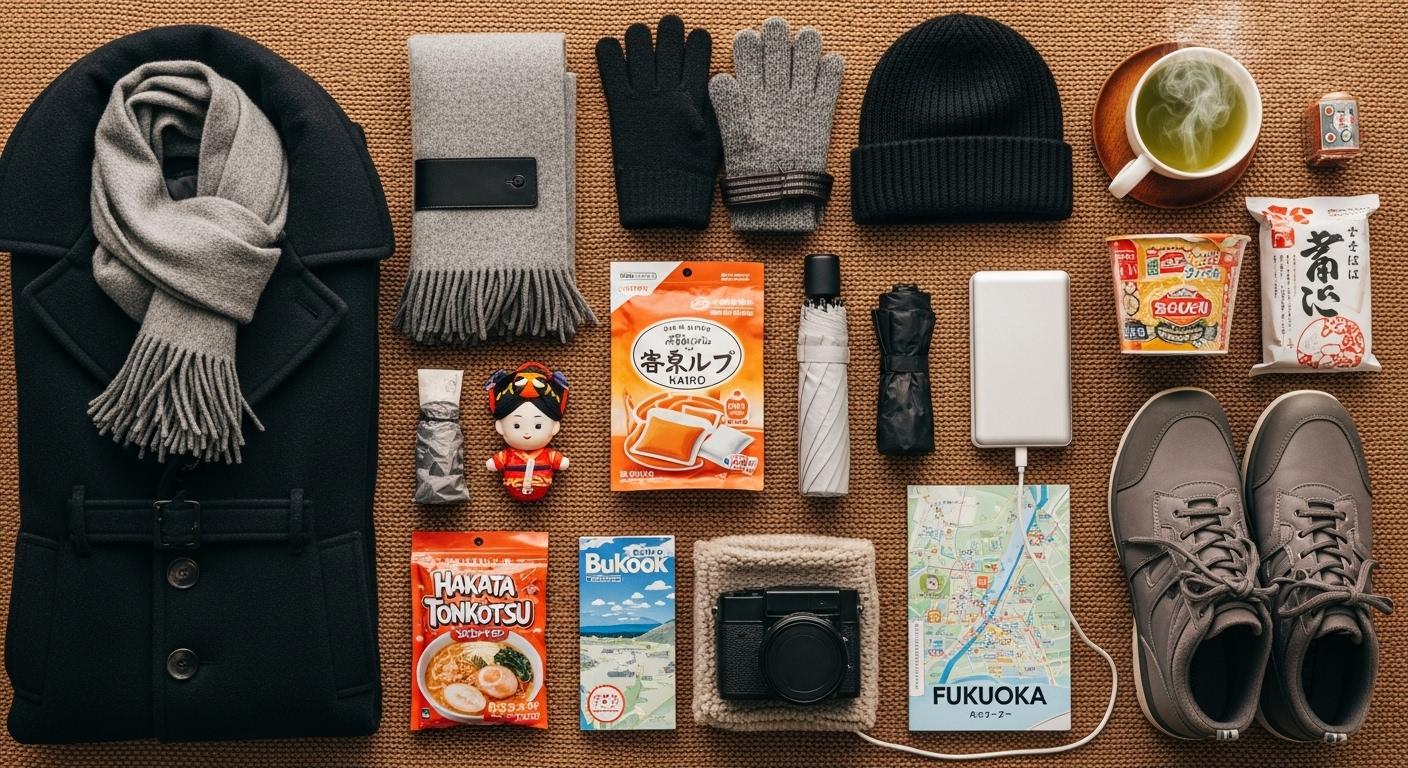 겨울 후쿠오카일본 여행 준비물