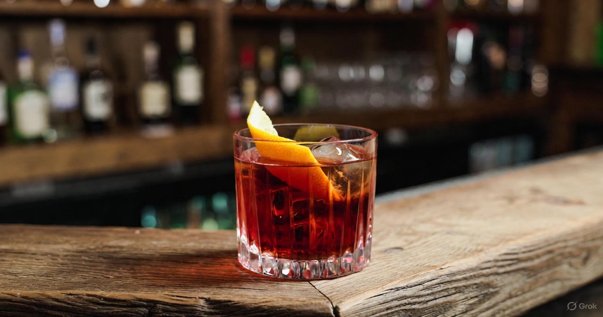 네그로니 황금 레시피 & 유래 및 완벽한 안주 추천