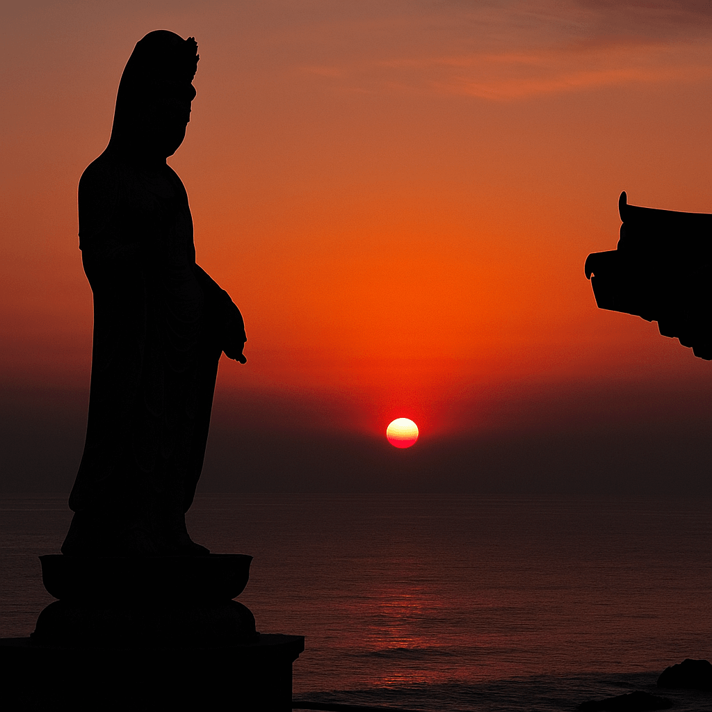 12월 겨울 아침 양양 낙산사에서 만나는 장엄한 일출과 동해의 고요함이 주는 깊은 울림