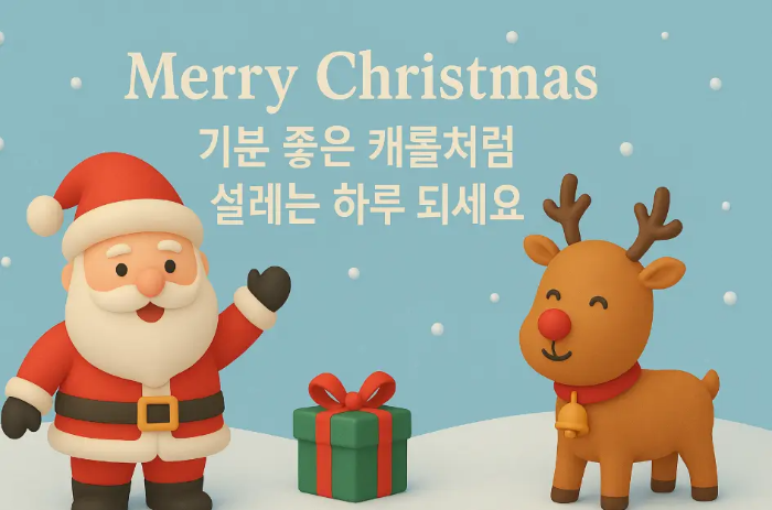 크리스마스-카톡-카드-문구-루돌프-산타-선물