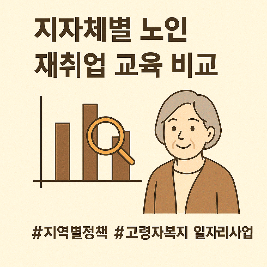 지자체별 노인 재취업 교육 비교 (지역별 정책, 고령자복지, 일자리사업) 관련 사진