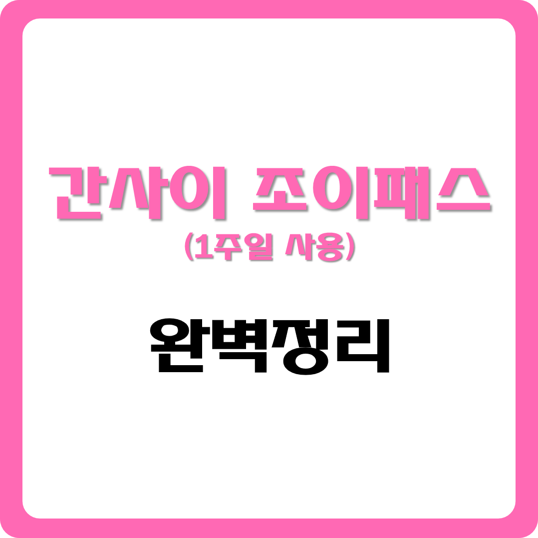 간사이 조이패스 썸네일