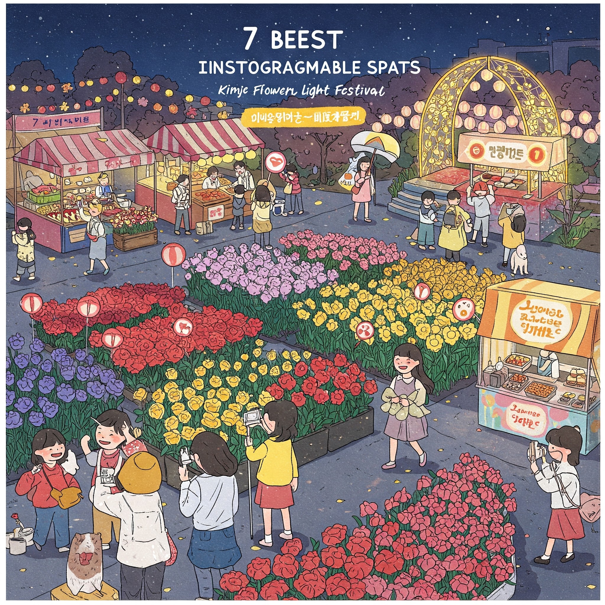 김제 꽃빛드리 축제 인스타 명소 7곳! 감성 사진 찍기 딱 좋은 곳은?