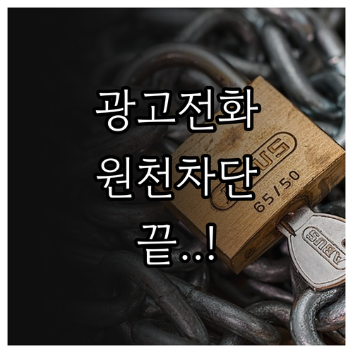 개인정보 유출 방지 및 보험 광고 전..