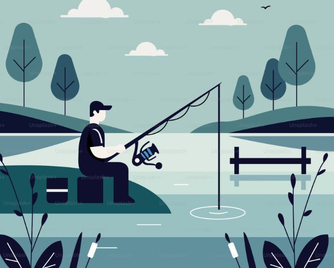 Fishing gear available on the Han River - Lure fishing