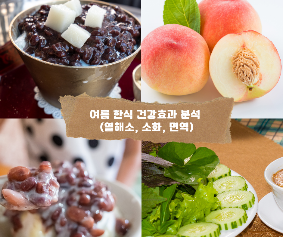 여름 한식 건강효과 분석 (열해소, 소화, 면역)