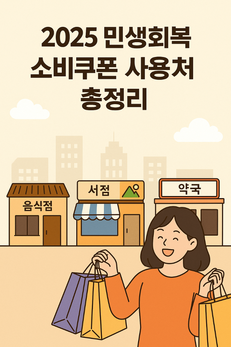 민생회복 소비쿠폰 사용처