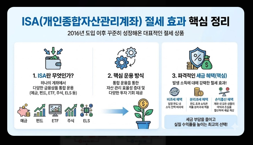 ISA 절세 효과 [2026년 신규] 비과세&middot;손익통산 혜택 및 실전 계산 사례 총정리