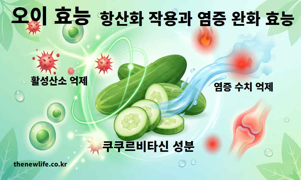 오이 효능 항산화 작용 염증 완화