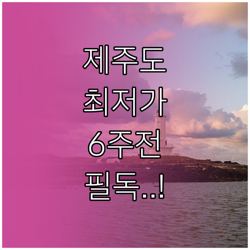 제주도 항공권 최저가 예약 방법 및 ..