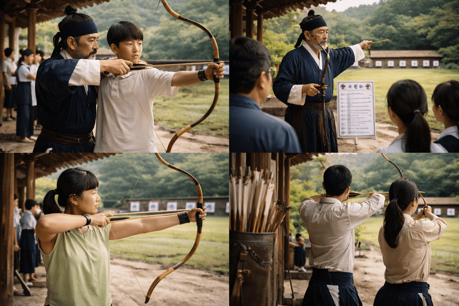 전통 활 체험 가이드