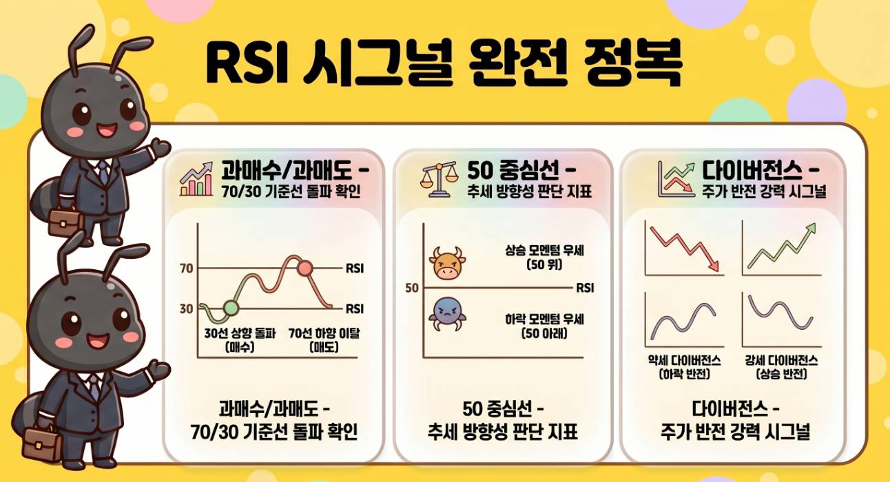 RSI 다이버전스 매수 매도 시그널