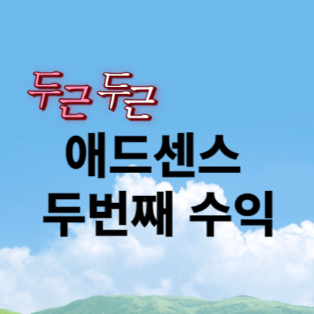 애드센스 두 번째 수익공개