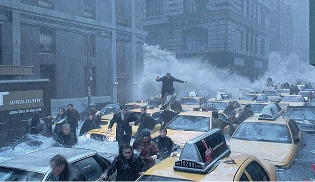 영화 속에서 자연 재해 가 일어나는 장면