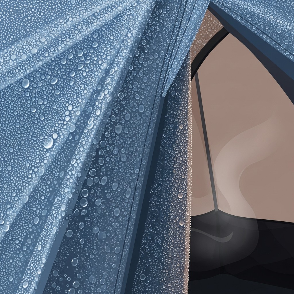 텐트 내부가 축축해지는 결로 원리 기본 이해