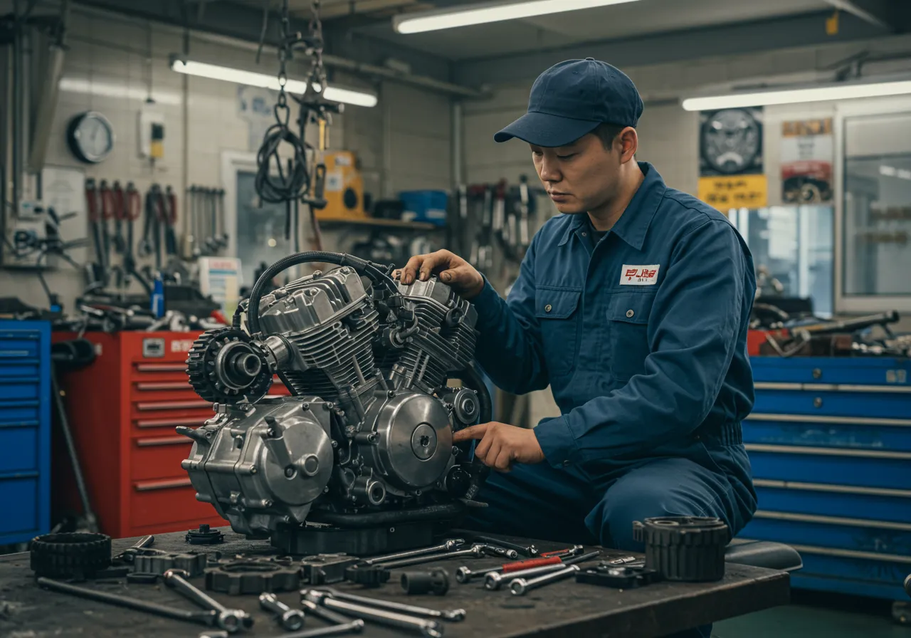 엔진 상태 확인