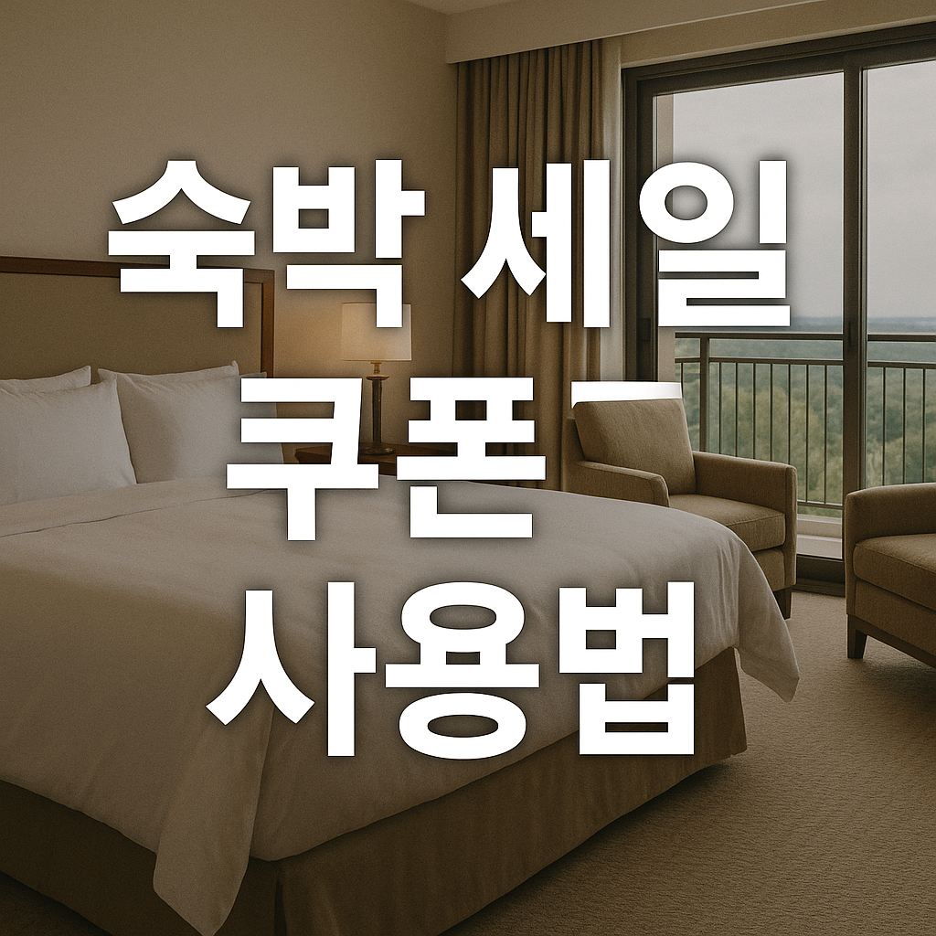 숙박 세일 페스타 쿠폰 사용법