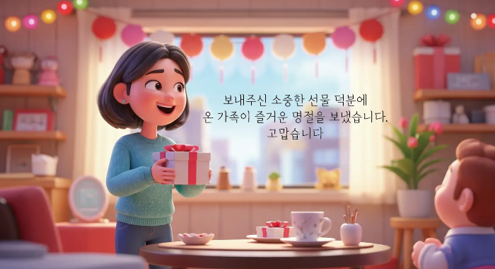 감사-표현-인사말-여자-선물